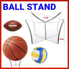 7.5CM Clear Acrylic Ball Stand Holder Display Rugby Basketball Football Soccer - Aimall