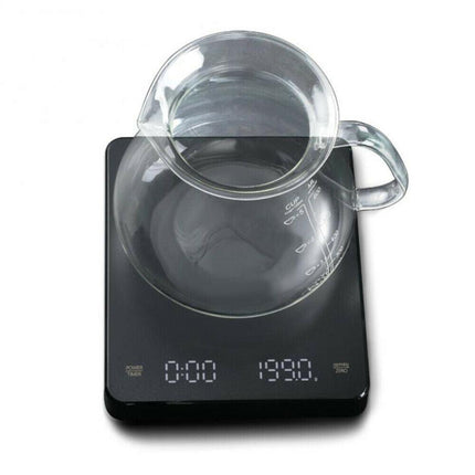 Electronic Digital Coffee Scale With Timer Precision High Display 3Kg/0.1g AU - Aimall