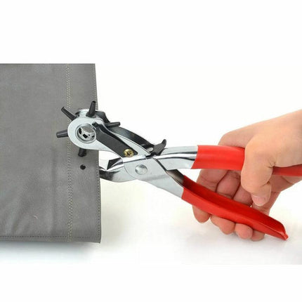 2- 4.5mm Revolving Leather Belt Eyelet Hole Punch Puncher Plier Craft Tool AU - Aimall
