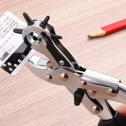 2- 4.5mm Revolving Leather Belt Eyelet Hole Punch Puncher Plier Craft Tool AU - Aimall