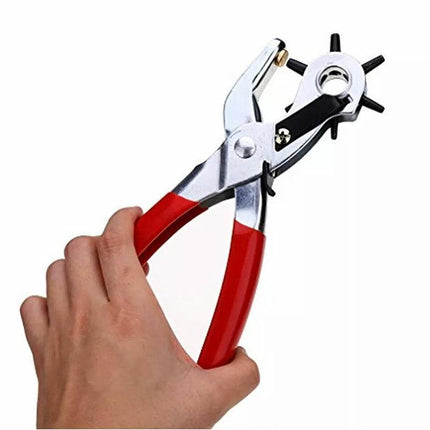 2- 4.5mm Revolving Leather Belt Eyelet Hole Punch Puncher Plier Craft Tool AU - Aimall