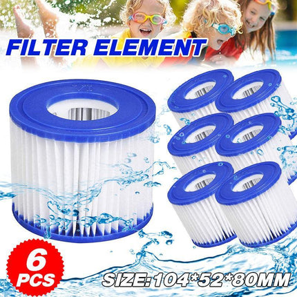 6PCS Lay Z Spa Filter Cartridge Size VI 58323 Bestway Replacement Cartridge - Aimall