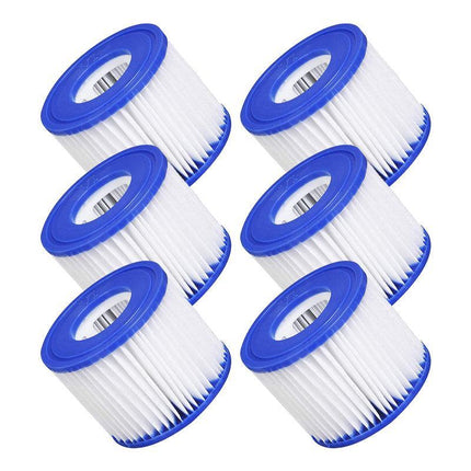 6PCS Lay Z Spa Filter Cartridge Size VI 58323 Bestway Replacement Cartridge - Aimall