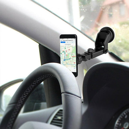 360° Magnetic Car Phone Telescopic Holder Mount Dashboard Windshield GPS Stand - Aimall