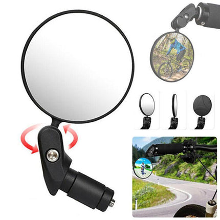 MTB Mountain Bike Rearview Mirror Bicycle Handlebar Convex Rear View Mirror AU - Aimall