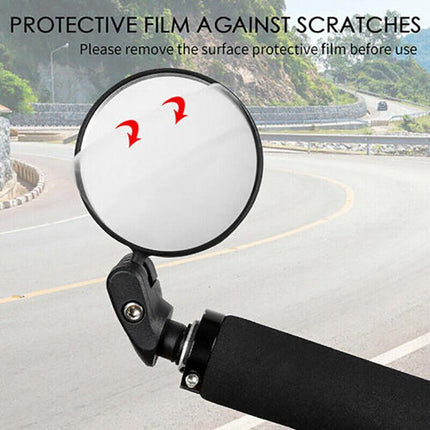 MTB Mountain Bike Rearview Mirror Bicycle Handlebar Convex Rear View Mirror AU - Aimall