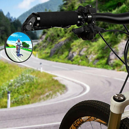 MTB Mountain Bike Rearview Mirror Bicycle Handlebar Convex Rear View Mirror AU - Aimall