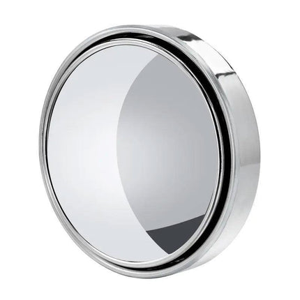 2x Blind Spot Car Mirror 360° Wide Angle Adjustable Rear Side View Convex Silver - Aimall