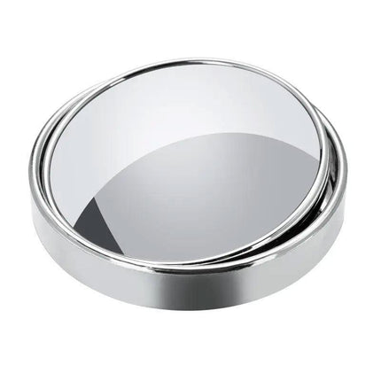 2x Blind Spot Car Mirror 360° Wide Angle Adjustable Rear Side View Convex Silver - Aimall