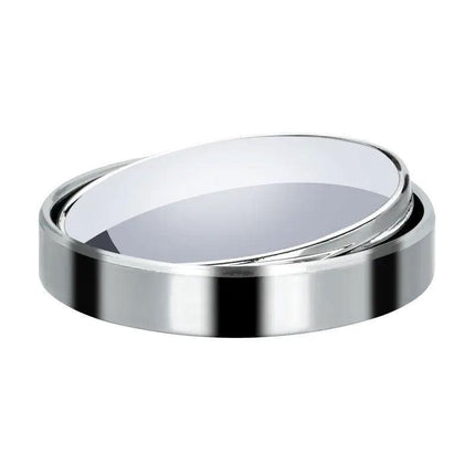 2x Blind Spot Car Mirror 360° Wide Angle Adjustable Rear Side View Convex Silver - Aimall