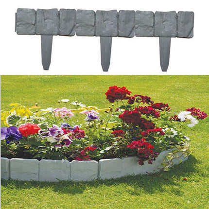 20pcs Plastic Garden Edging Lawn Yard Plant Flower Grass Fence Border Outdoor AU - Aimall