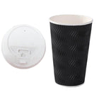 Disposable Coffee Cups 8oz 12oz 16oz Bulk Takeaway Paper Triple Wall Take Away - Aimall