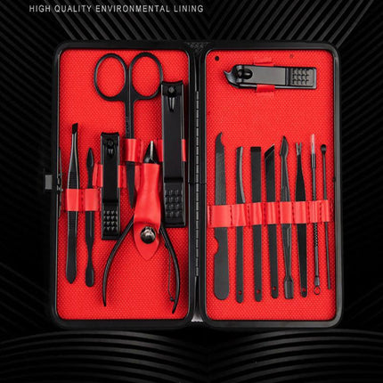 15PCS/Set Tools Pedicure Kit Stainless Steel Nail Grooming Clippers Manicure New - Aimall