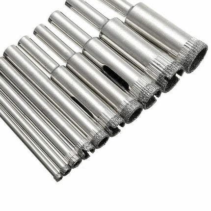 10 Pcs Diamond Glass Drill Set Drill Bit Cutter Drill Holes Saw Core Drill Tool - Aimall