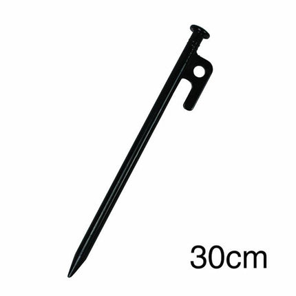 10PCS 30cm Heavy Duty Steel Metal Tent Canopy Camping Stakes Peg Ground Nail 4WD - Aimall