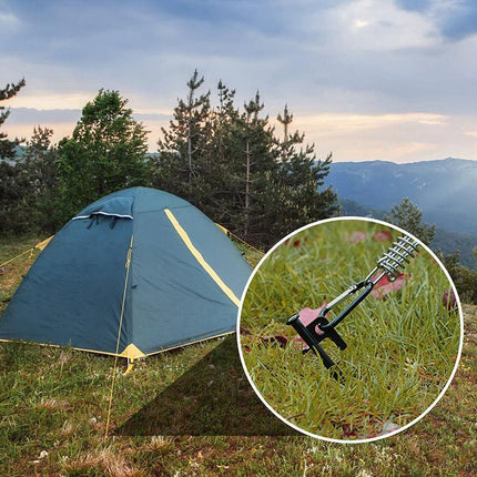 10PCS 30cm Heavy Duty Steel Metal Tent Canopy Camping Stakes Peg Ground Nail 4WD - Aimall