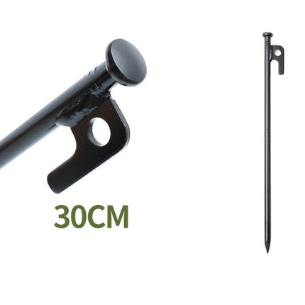 10PCS 30cm Heavy Duty Steel Metal Tent Canopy Camping Stakes Peg Ground Nail 4WD - Aimall