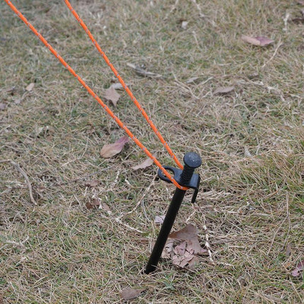 10PCS 30cm Heavy Duty Steel Metal Tent Canopy Camping Stakes Peg Ground Nail 4WD - Aimall