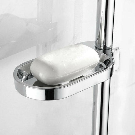 Adjustable Rail Slide Bathroom Bath Shower Soap Dishes Holder For 25 mm Home AU - Aimall
