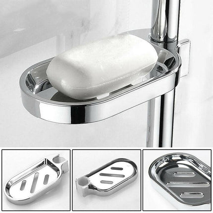 Adjustable Rail Slide Bathroom Bath Shower Soap Dishes Holder For 25 mm Home AU - Aimall