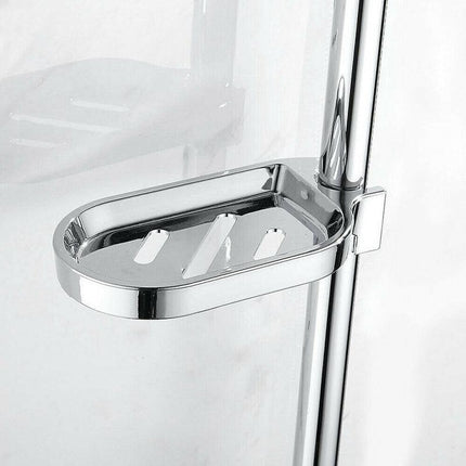 Adjustable Rail Slide Bathroom Bath Shower Soap Dishes Holder For 25 mm Home AU - Aimall