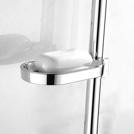 Adjustable Rail Slide Bathroom Bath Shower Soap Dishes Holder For 25 mm Home AU - Aimall