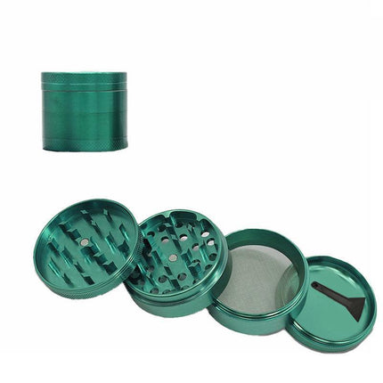 4-Layers Metal Zinc Alloy Herb Tobacco Grinder Smoke Crusher Spice Hand Muller - Aimall