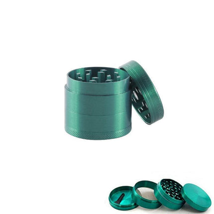 4-Layers Metal Zinc Alloy Herb Tobacco Grinder Smoke Crusher Spice Hand Muller - Aimall