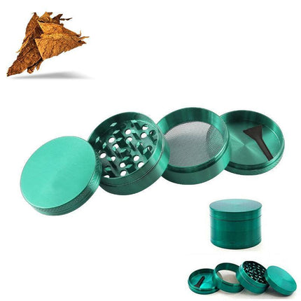 4-Layers Metal Zinc Alloy Herb Tobacco Grinder Smoke Crusher Spice Hand Muller - Aimall