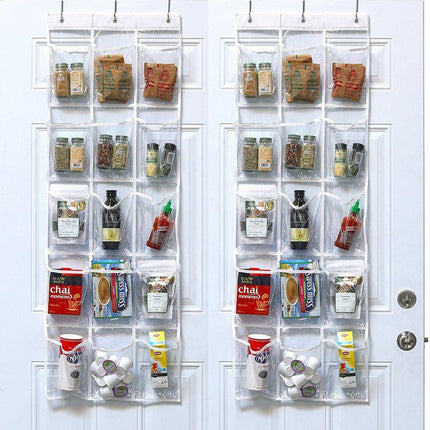 15 Pockets Waterproof Hanging Over the Door Organizer For Accessories Storage AU - Aimall