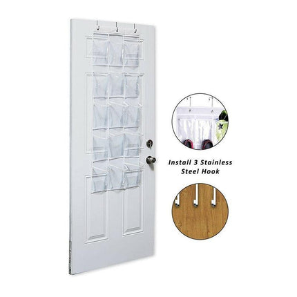 15 Pockets Waterproof Hanging Over the Door Organizer For Accessories Storage AU - Aimall