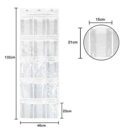 15 Pockets Waterproof Hanging Over the Door Organizer For Accessories Storage AU - Aimall