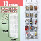 15 Pockets Waterproof Hanging Over the Door Organizer For Accessories Storage AU - Aimall