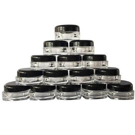 UP 200pc 3g Sample Bottle Cosmetic Makeup Jar Pot Face Cream Lip Balm Containers - Aimall