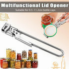 Bottle Opener Multifunctional Beer Adjustable Stainless Steel Jar Lid Gripper AU - Aimall
