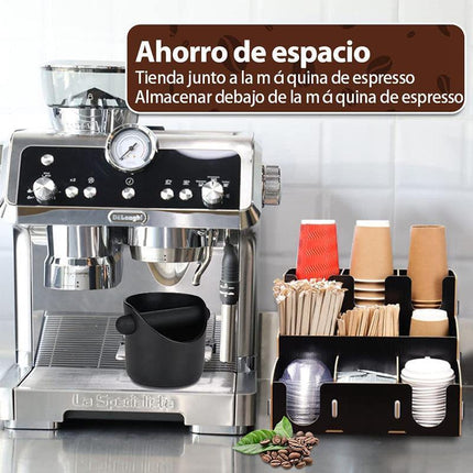 Coffee Waste Container Grinds Knock Box Tamper Tube Bin Black Bucket AU Stock - Aimall