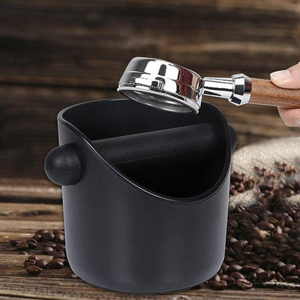 Coffee Waste Container Grinds Knock Box Tamper Tube Bin Black Bucket AU Stock - Aimall