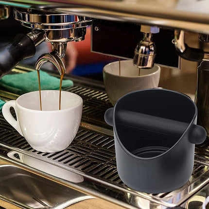 Coffee Waste Container Grinds Knock Box Tamper Tube Bin Black Bucket AU Stock - Aimall