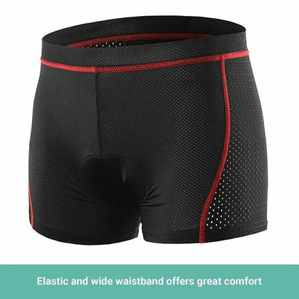 Crocox Men's Cycling Shorts 3D Padded Riding Underwear Quick-Dry Bicycle Pants - Aimall