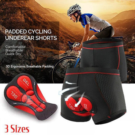 Crocox Men's Cycling Shorts 3D Padded Riding Underwear Quick-Dry Bicycle Pants - Aimall