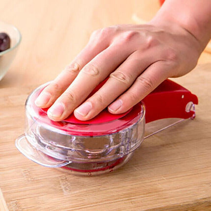 Cherry Pitter Olive Seed Squeeze Tool Handheld Stoner Remover Corer Kitchen Red - Aimall