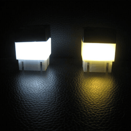 1-8PCS Square Waterproof LED Solar Light Fence Post Pool Garden Lamp (Warm/Cold) - Aimall