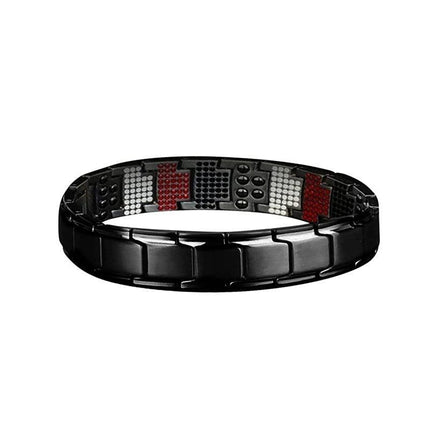 Mens Double Strong Magnetic Therapy Bracelet Arthritis Pain Relief Jewelry AU - Aimall