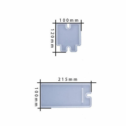 2Pcs Silicone Mobile Phone Stand Mould Holder Casting Mold Resin Epoxy Craft AU - Aimall