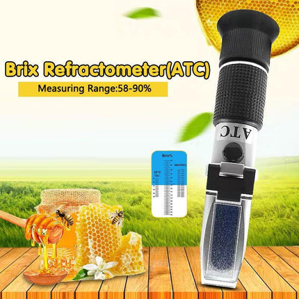 58-90% Honey Refractometer Calibration Refractometer Honey Moisture Meter AU - Aimall