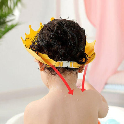 Adjustable Kids Baby Shower Cap Children Shampoo Bath Wash Hair Shield Visor Hat - Aimall