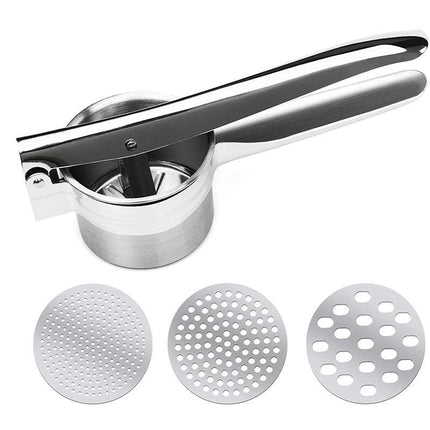 Professional Potato Mincer with stainless steel design.