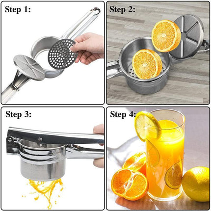 Professional Potato Mincer with stainless steel design.