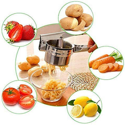 Professional Potato Mincer with stainless steel design.