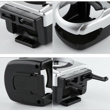 Drinking Car Tray Cup Holder Mount Bracket Can Silve Coffee Auto Air Vent Bottle Blue - Aimall